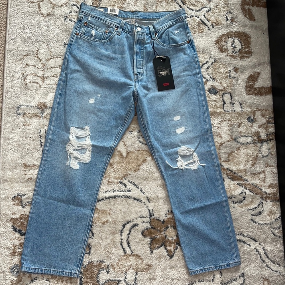 NWT Levi’s 501 Original Cropped Non-Stretch Jean